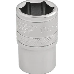 Draper Expert 6 Point Metric Socket, 1/2" Sq. Dr., 17mm