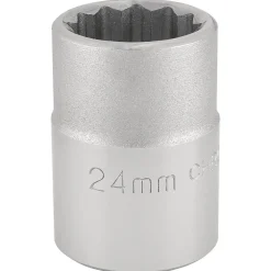 Draper Expert 12 Point Socket, 3/4" Sq. Dr., 24mm