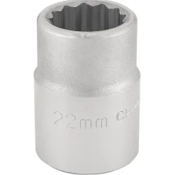 Draper Expert 12 Point Socket, 3/4" Sq. Dr., 22mm