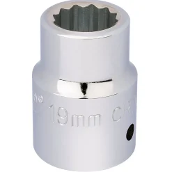 Draper Expert 12 Point Socket, 3/4" Sq. Dr., 19mm