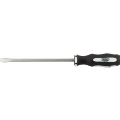 Draper Expert 'Pound Thru' Plain Slot Soft Grip Screwdriver, 8 x 200mm