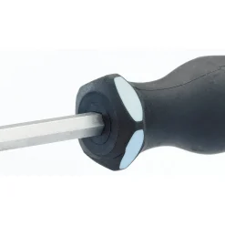 Draper Expert 'Pound Thru' Plain Slot Soft Grip Screwdriver, 6.5 x 100mm
