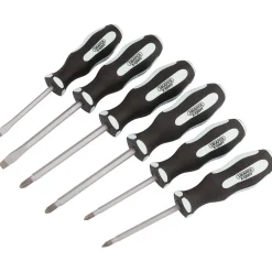 Draper Expert 'Pound Thru' Soft Grip Screwdriver Set (6 Piece)