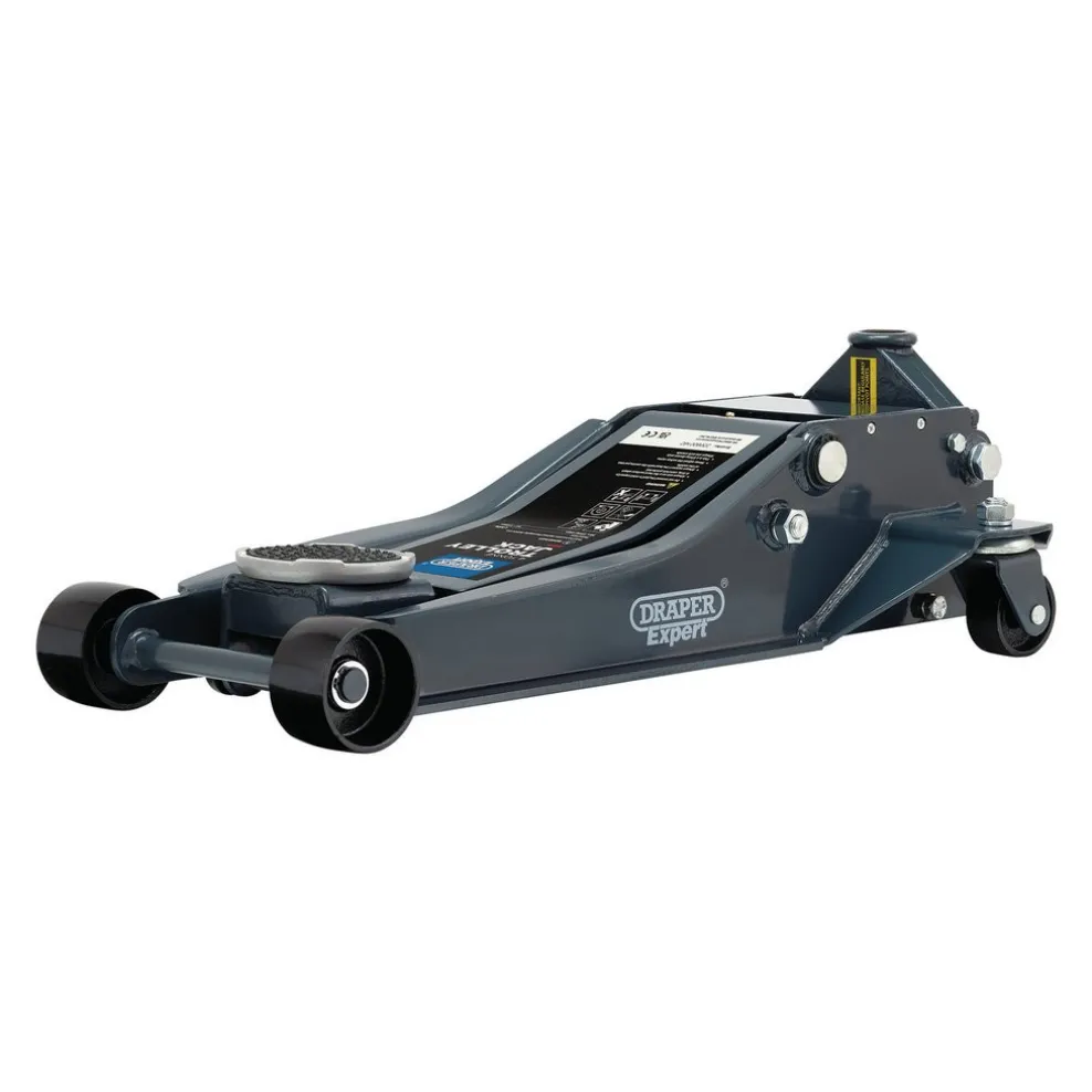 Draper Expert Professional Low Profile Garage Trolley Jack, 4 Tonne