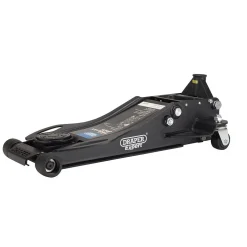Draper Expert Professional Low Profile Fast Lift Garage Trolley Jack, 3 Tonne, Black