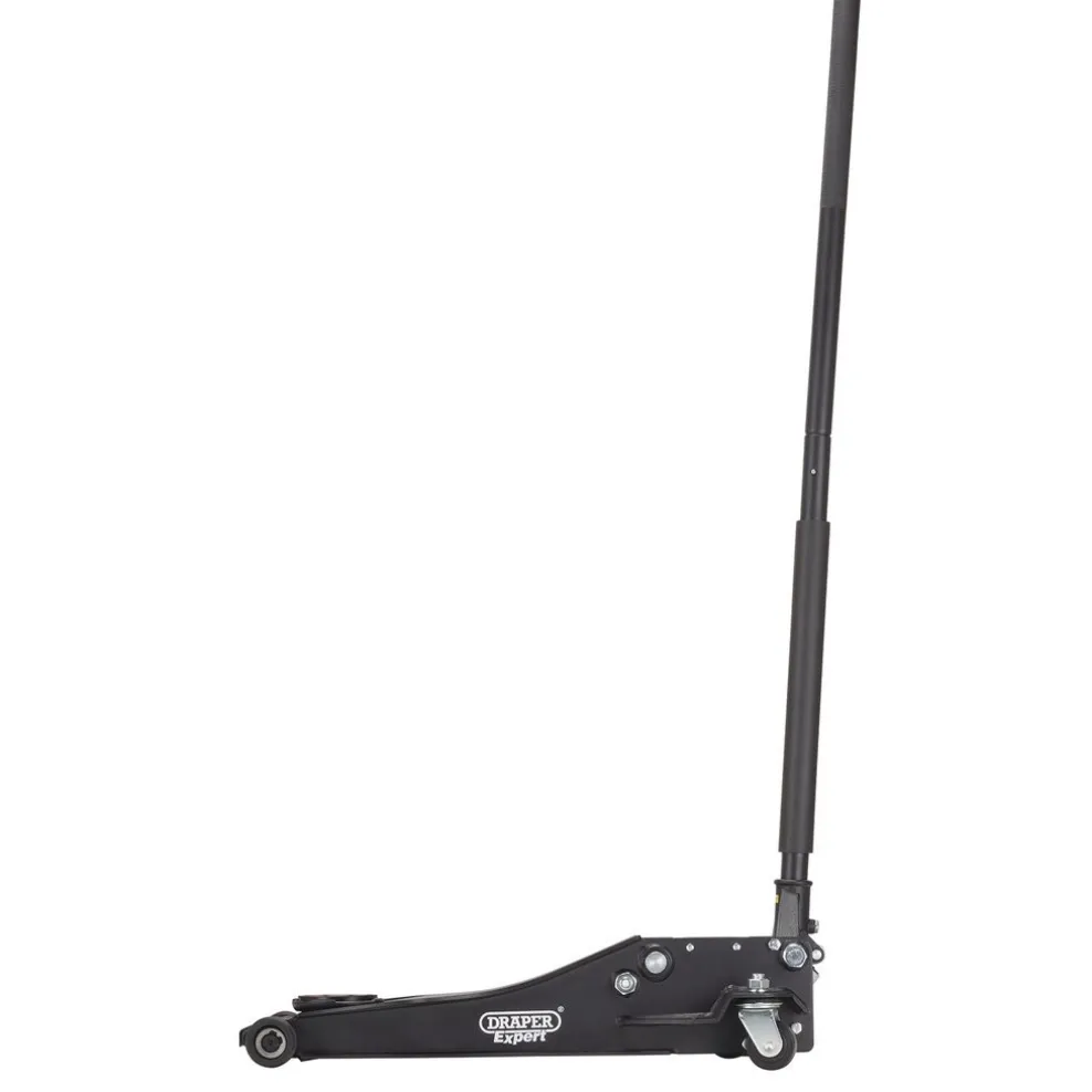 Draper Expert Professional Low Profile Fast Lift Garage Trolley Jack, 3 Tonne, Black