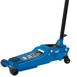 Draper Expert Professional Low Profile Garage Trolley Jack, 3 Tonne, Blue