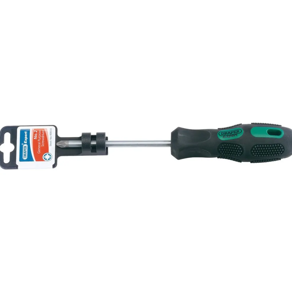 Draper Expert PZ Type General Purpose Screwdriver, No.2 x 100mm