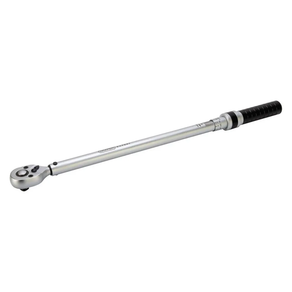Draper Expert Ratchet Torque Wrench, 1/2" Sq. Dr., 60-340Nm
