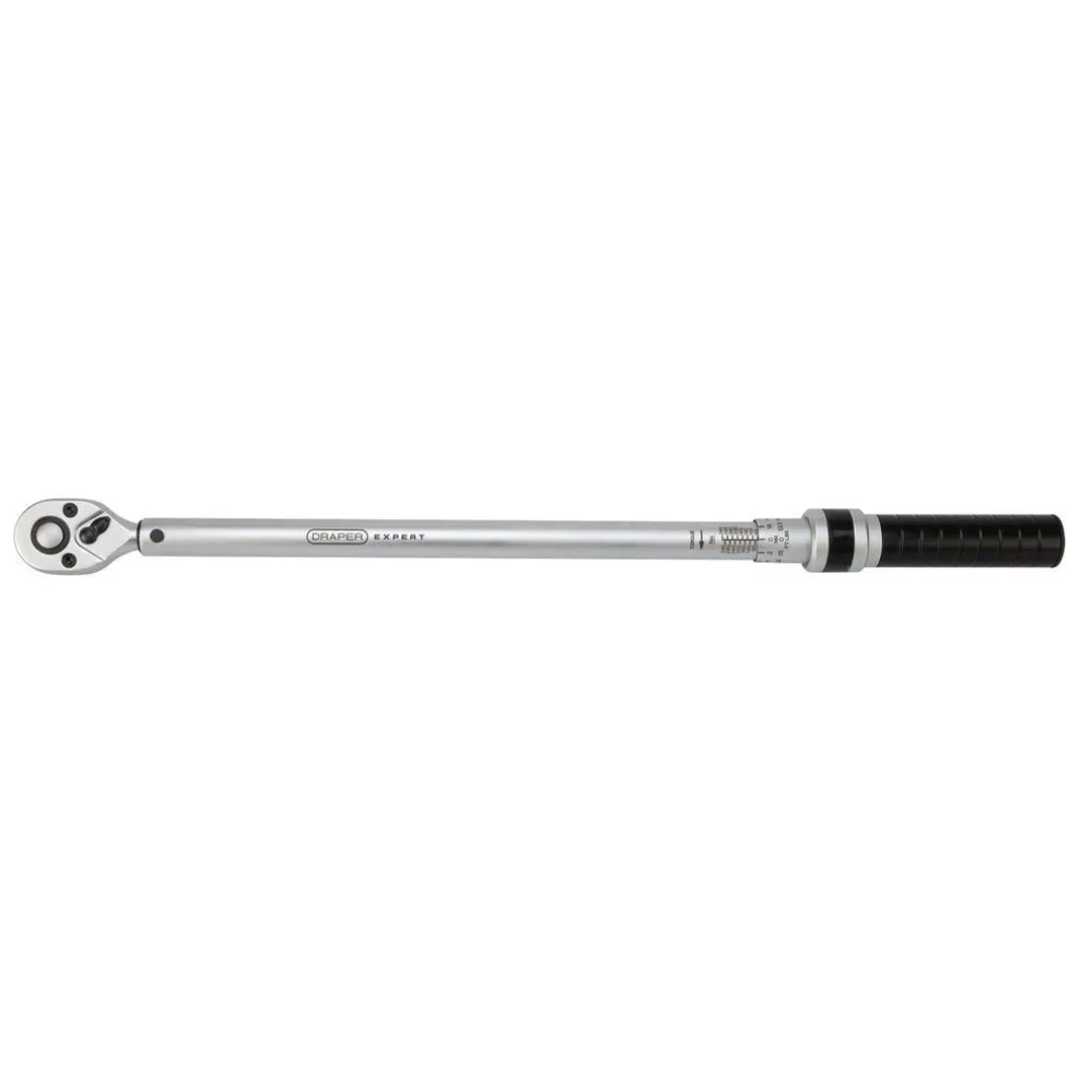 Draper Expert Ratchet Torque Wrench, 1/2" Sq. Dr., 60-340Nm
