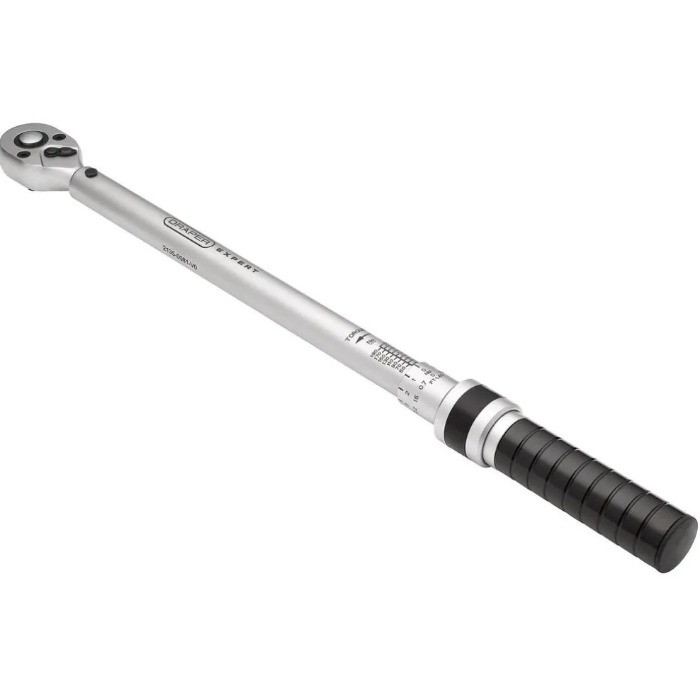 Draper Expert Ratchet Torque Wrench, 1/2" Sq. Dr., 40-200Nm