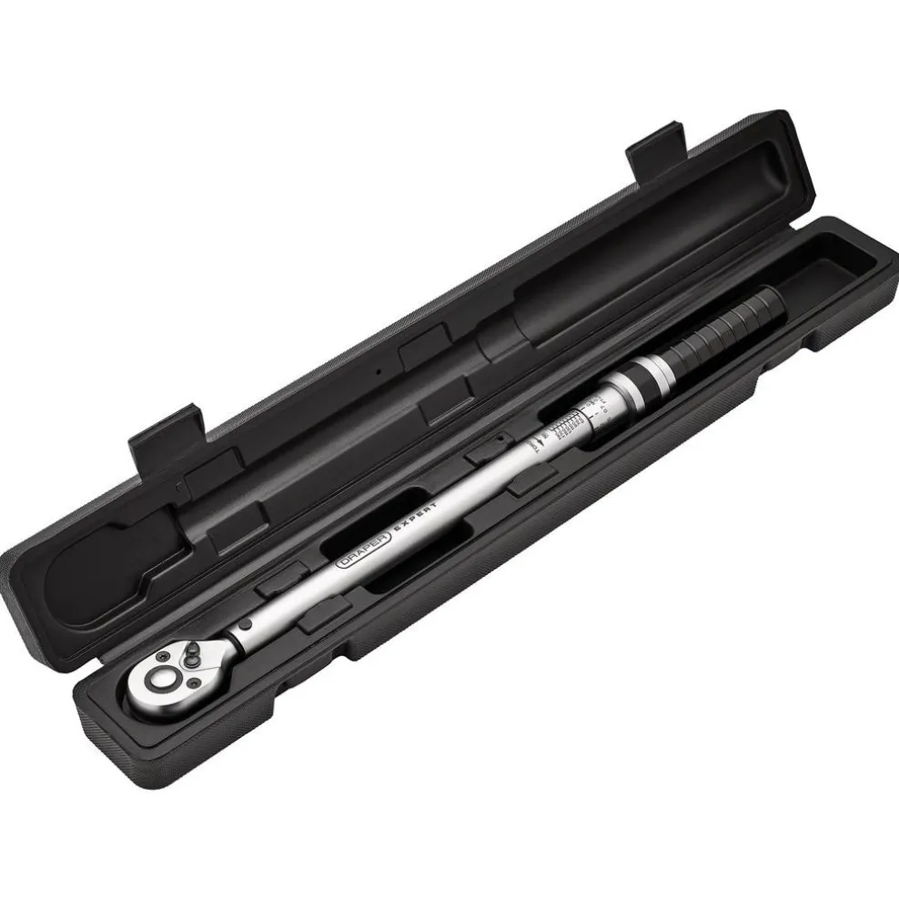 Draper Expert Ratchet Torque Wrench, 1/2" Sq. Dr., 40-200Nm