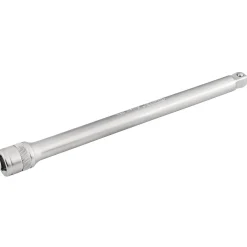 Draper Expert Satin Chrome Wobble Extension Bar, 1/2" Sq. Dr., 250mm