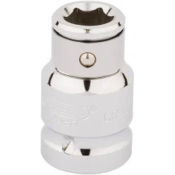 Draper Expert Screwdriver Bit Holding Socket, 1/2" Sq. Dr. x 10mm Hexagon