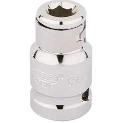 Draper Expert Screwdriver Bit Holding Socket, 1/2" Sq. Dr. x 5/16" Hexagon