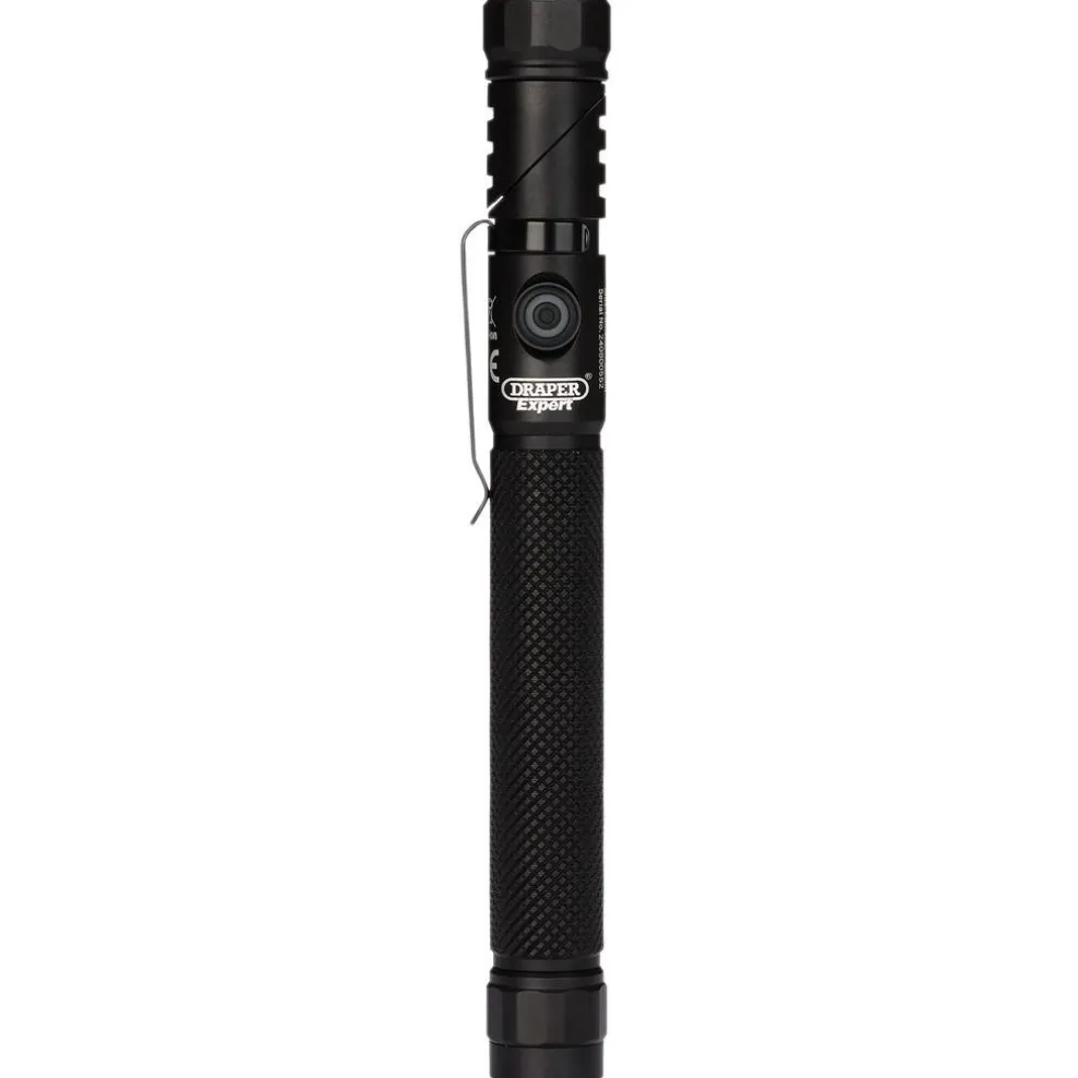 Draper Expert SMD LED USB Rechargeable 90° Adjustable Torch, 3.5W, 350 Lumens, USB-C Cable Supplied