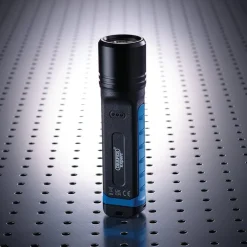 Draper Expert SMD LED Wireless/USB Rechargeable Hand Torch, 10W, 1000 Lumens, USB-C Cable Supplied