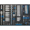 Draper Expert Socket Set in Full Plus Drawer EVA Insert Tray, 1/4", 3/8" & 1/2" (96 Piece)