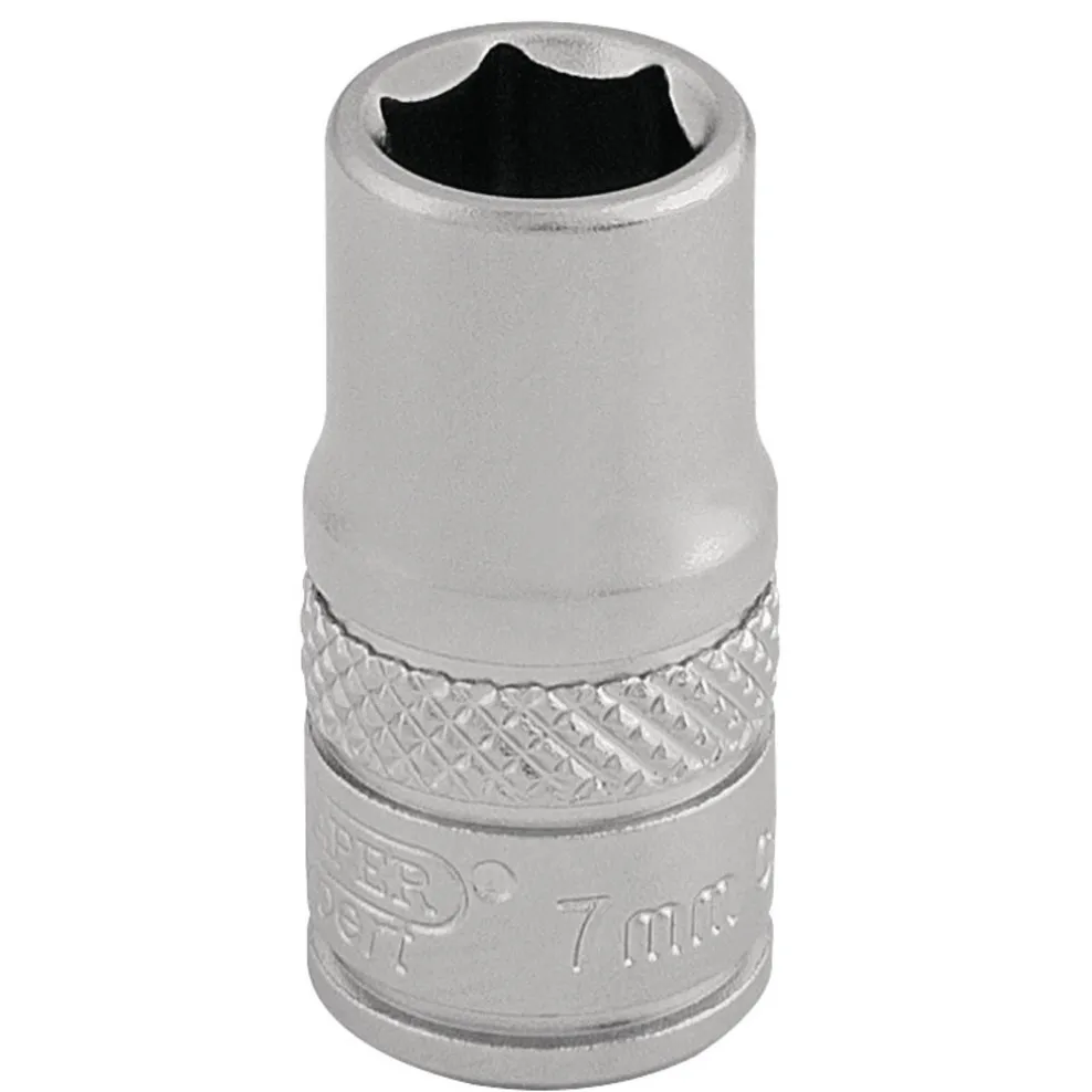 Draper Expert Socket, 1/4" Sq. Dr., 7mm