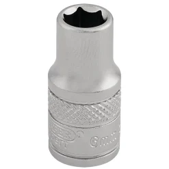Draper Expert Socket, 1/4" Sq. Dr., 6mm