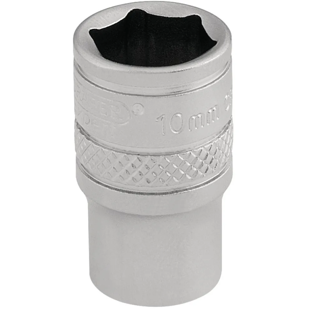 Draper Expert Socket, 1/4" Sq. Dr., 10mm
