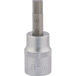 Draper Expert Socket with Hexagonal Bit, 3/8" Sq. Dr., 6mm