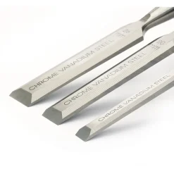 Draper Expert Soft Grip Bevel Edge Wood Chisel Set, 150mm (3 Piece)
