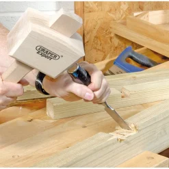 Draper Expert Soft Grip 'Pound Thru' Bevel Edge Wood Chisel, 25 x 140mm