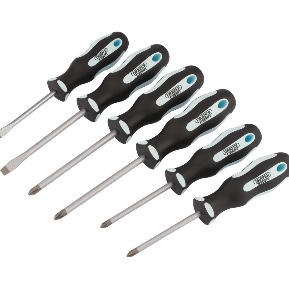 Draper Expert Soft Grip Screwdriver Set (6 Piece)