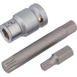 Draper Expert Spline Bit Set, 1/2" Sq. Dr. (3 Piece)