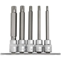 Draper Expert Spline Socket Bit Set, 3/8" Sq. Dr. (5 Piece)