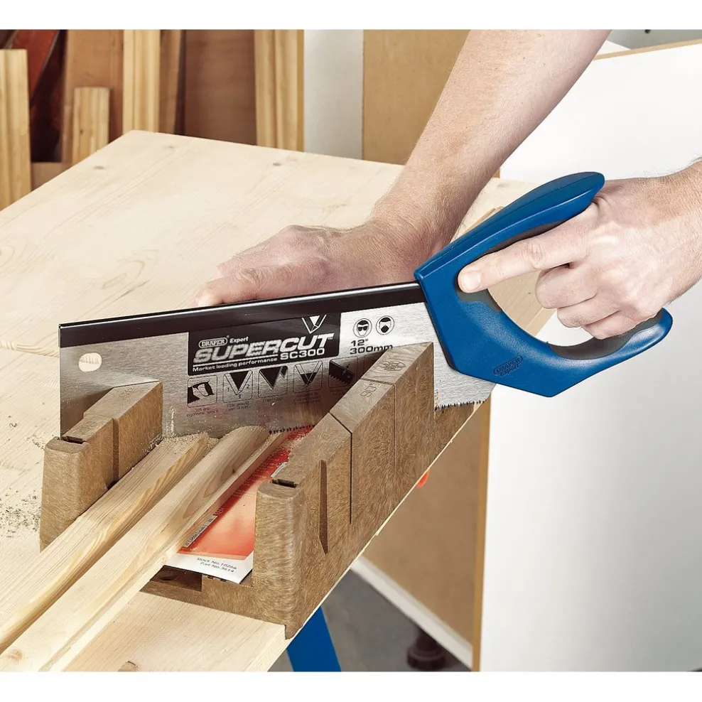 Draper Expert Supercut® Soft Grip Hardpoint Tenon Saw, 300mm/12", 11tpi/12ppi