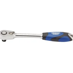 Draper Expert 60 Tooth Micro Head Reversible Soft Grip Ratchet, 1/2" Sq. Dr.