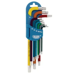 Draper Expert TX-STAR® Metric Coloured Long Arm Key Set (9 Piece)