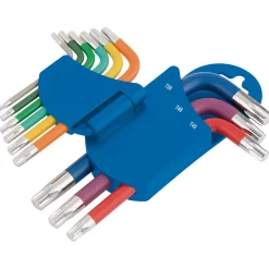 Draper Expert TX-STAR® Metric Coloured Short Arm Key Set (9 Piece)