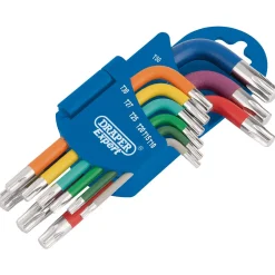 Draper Expert TX-STAR® Metric Coloured Short Arm Key Set (9 Piece)