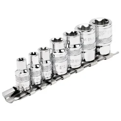 Draper Expert TX-STAR® Socket Set, 1/4" and 3/8" Sq. Dr. (7 Piece)