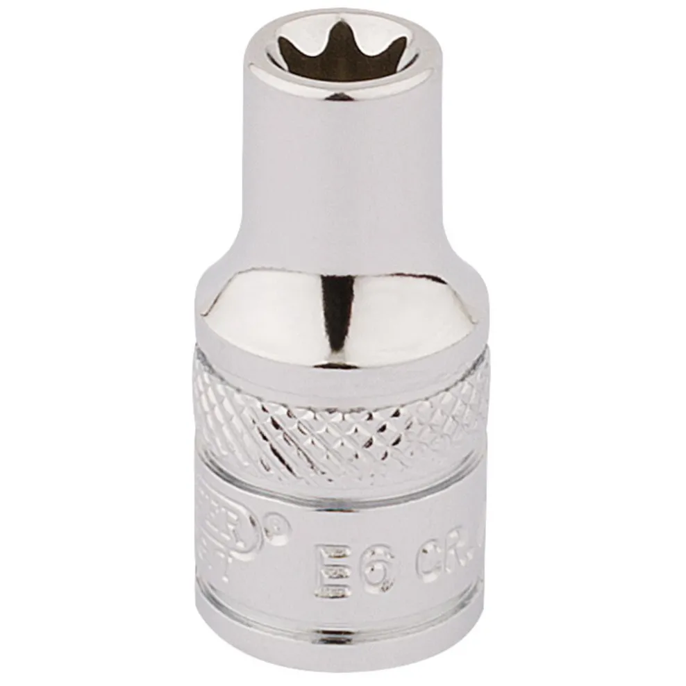Draper Expert TX-STAR® Socket, 1/4" Sq. Dr., E6
