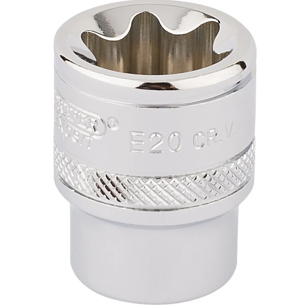 Draper Expert TX-STAR® Socket, 3/8" Sq. Dr., E20