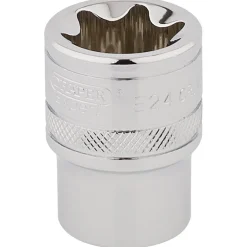 Draper Expert TX-STAR® Socket, 1/2" Sq. Dr., E24