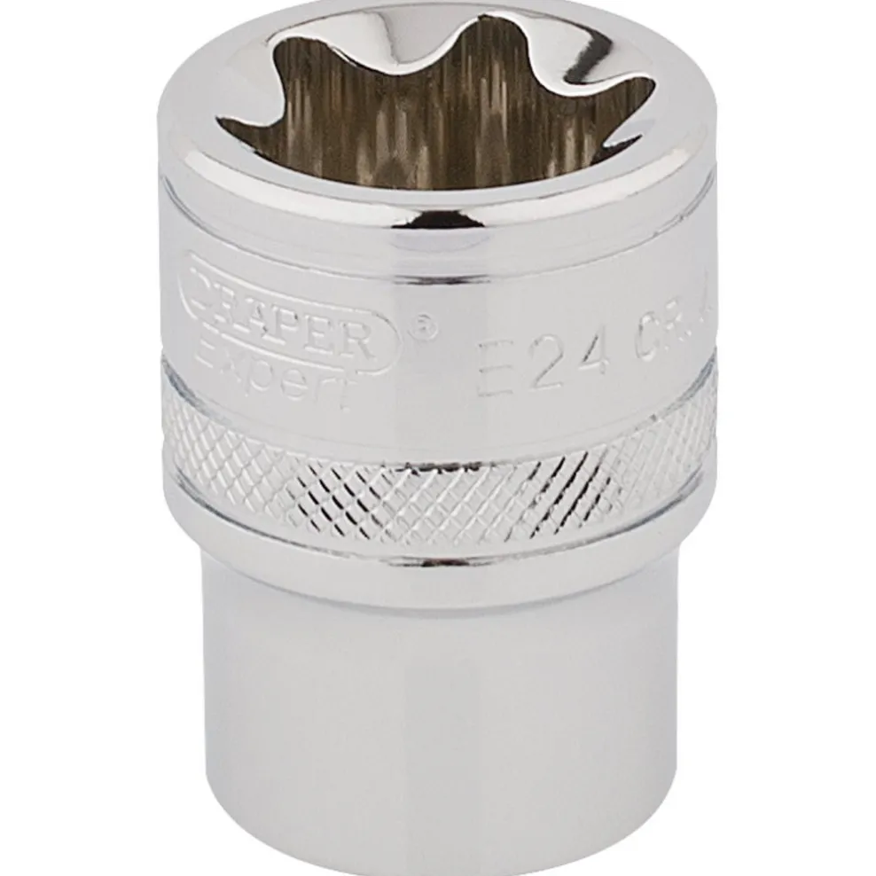 Draper Expert TX-STAR® Socket, 1/2" Sq. Dr., E24