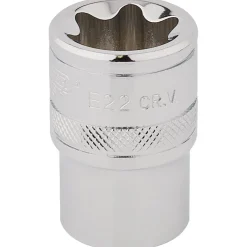 Draper Expert TX-STAR® Socket, 1/2" Sq. Dr., E22