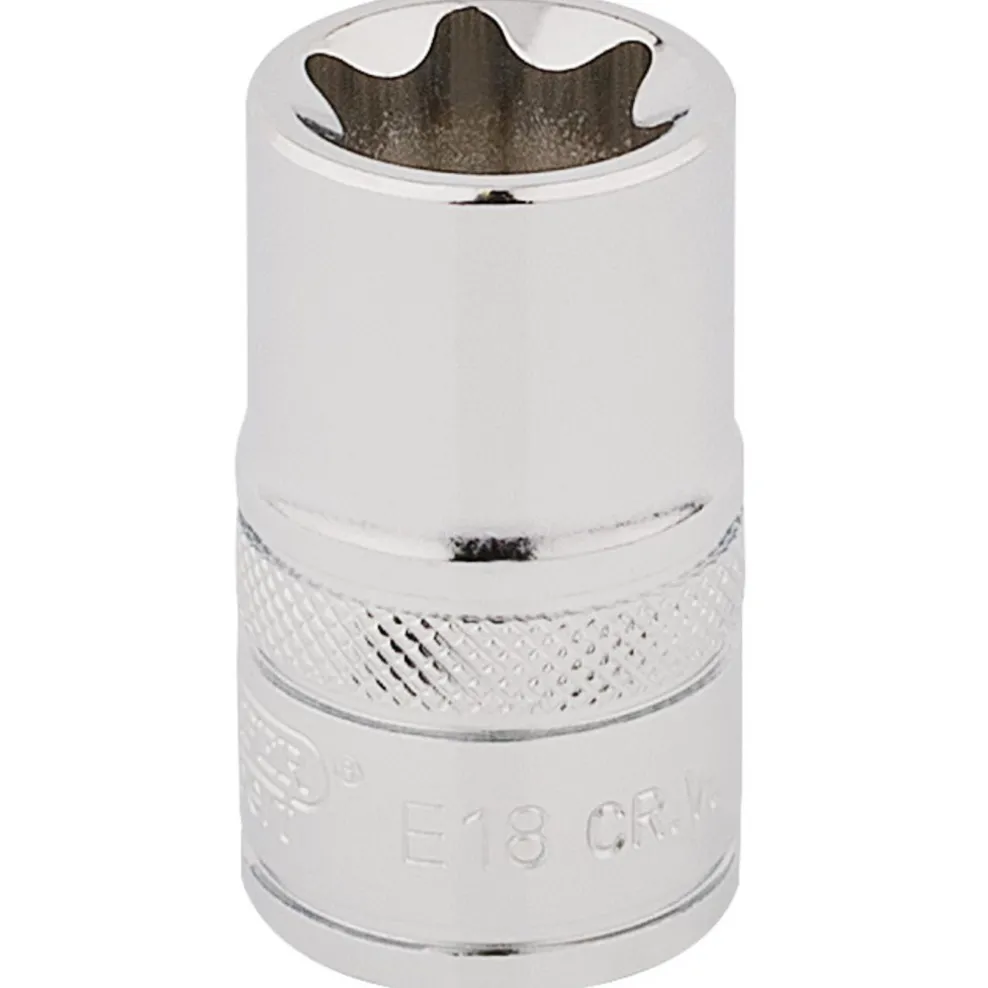 Draper Expert TX-STAR® Socket, 1/2" Sq. Dr., E18