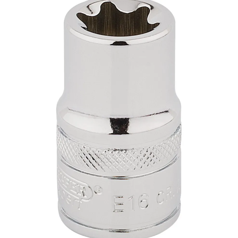 Draper Expert TX-STAR® Socket, 1/2" Sq. Dr., E16