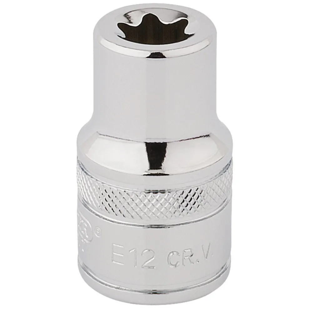 Draper Expert TX-STAR® Socket, 1/2" Sq. Dr., E12