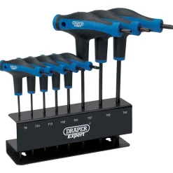 Draper Expert TX-STAR® Soft Grip Metric T-Handle Key Set (8 Piece)