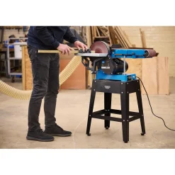 Draper Expert 230V Belt and Disc Sander With Tool Stand, 150mm, 750W