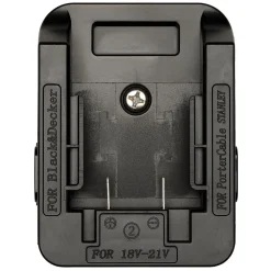 Draper Expert 24W AC/DC Hybrid Work Light Power Tool Battery Adaptor Compatible with BLACK+DECKER®, PORTER-CABLE® and STANLEY® for Stock No. 04673