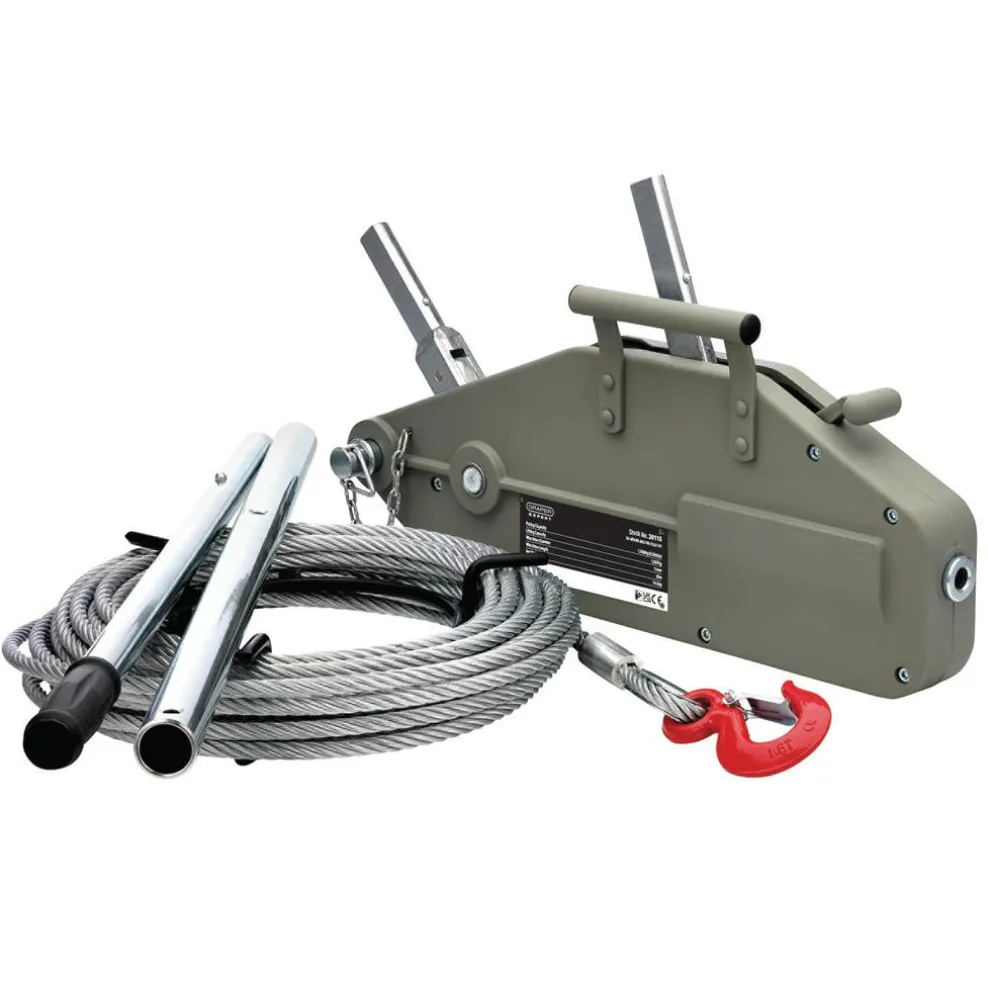 Draper Expert Wire Rope Puller, 1600kg