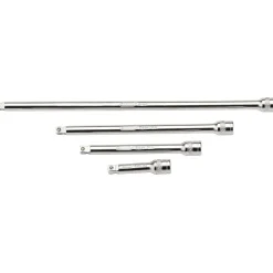 Draper Expert Wobble Extension Bar Set, 1/4" Sq. Dr., Micro Satin Chrome (4 Piece)
